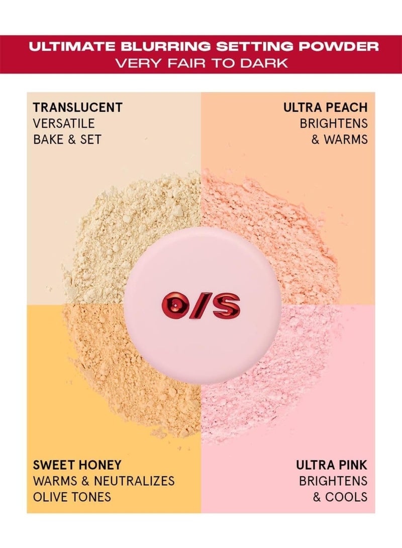 One size By Patrick Star Ultimate Blurring Setting Powder,  Ultra Peach - for Very Fair to Medium Skin Tones - Image 3
