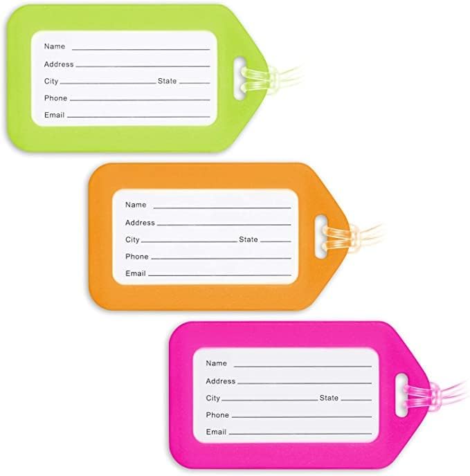 WeKonnect® Luggage Tags – Durable Silicone Bag & Suitcase ID Labels with Waterproof Name Card and Secure Strap for Easy Identification – Travel, Camping, Hiking - Image 2