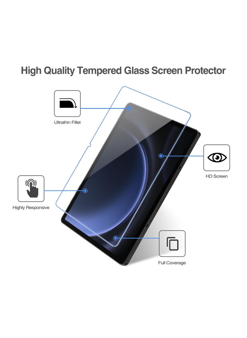 Generic 2 Pack Screen Protector for Galaxy Tab S9 FE 10.9, S9 2023, Tab S8 2022, Tab S7 2020 11, 9H Hardness Tempered Glass Screen Film Guard for Galaxy Tablet SM-X510,X710,X700,T870  - Image 4