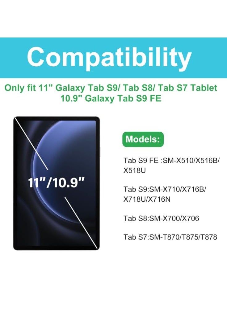 Generic 2 Pack Screen Protector for Galaxy Tab S9 FE 10.9, S9 2023, Tab S8 2022, Tab S7 2020 11, 9H Hardness Tempered Glass Screen Film Guard for Galaxy Tablet SM-X510,X710,X700,T870  - Image 3