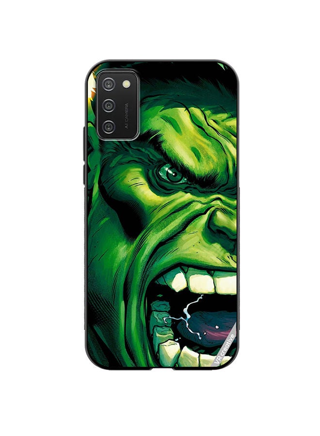 VR CREATIVE Protective Case Cover For Samsung Galaxy A02s Hulk Face Design Multicolour - Image 1