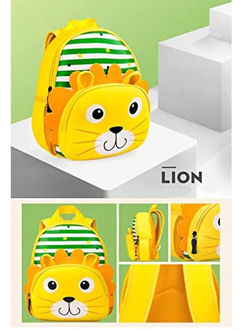 Toddler Backpack Waterproof Preschool Backpack 3D Cute Cartoon Neoprene Animal Mini Schoolbag for Kids for 2-5 Years Boys Girls - Image 3