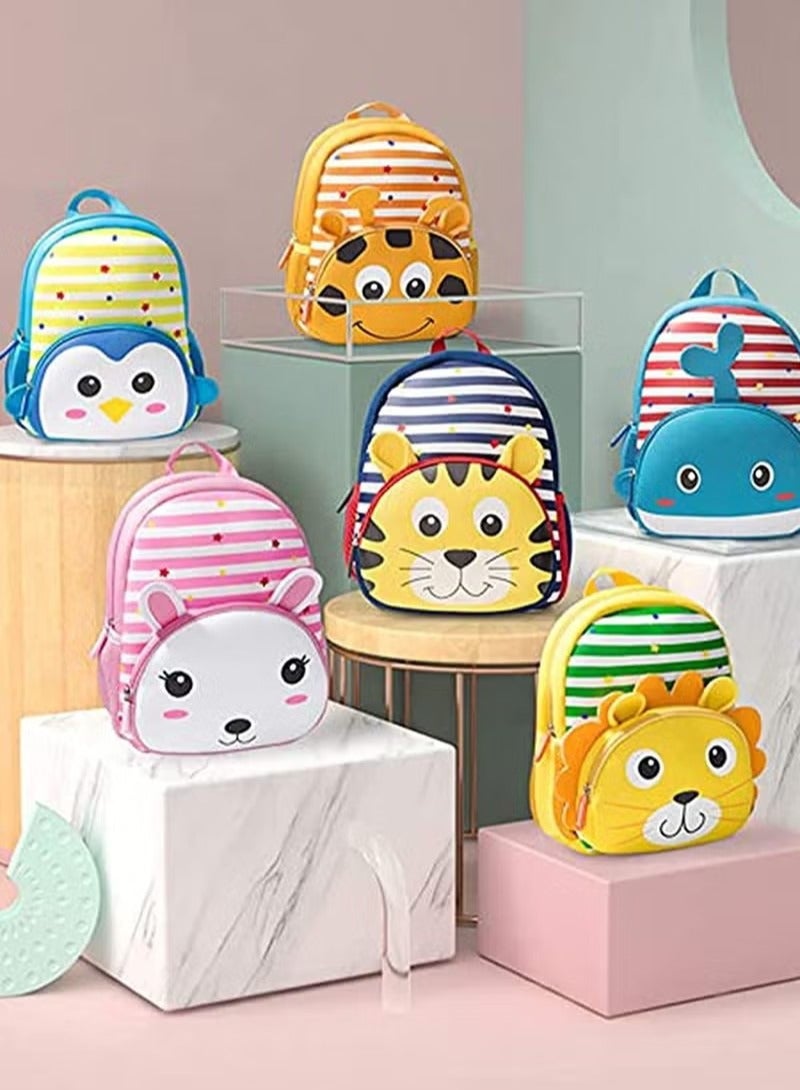 Toddler Backpack Waterproof Preschool Backpack 3D Cute Cartoon Neoprene Animal Mini Schoolbag for Kids for 2-5 Years Boys Girls - Image 4