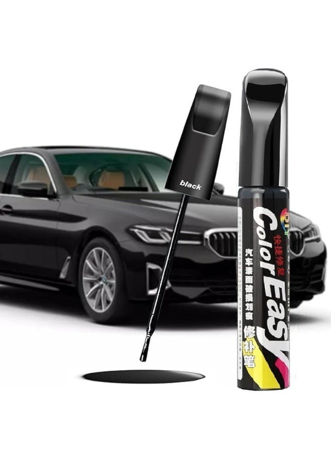 Furtey Car Touch Up Paint Pen (Black) - 3-in-1 Scratch Repair Kit, Quick-Dry Automotive Paint for Minor Scratches/Chips, Factory-Matched Color Restore Pen - Image 1