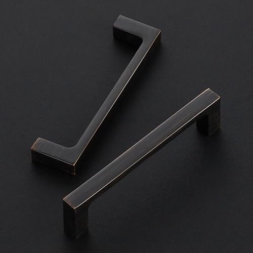 Ravinte 30 Pack Solid 4 Inch Kitchen Square Cabinet Handles Oil-Rubbed Bronze Drawer Pulls Kitchen Cabinet Hardware Handles - Image 2