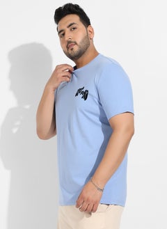 Instafab Plus Men's Pastel Blue Open Mind T-Shirt  - Image 3