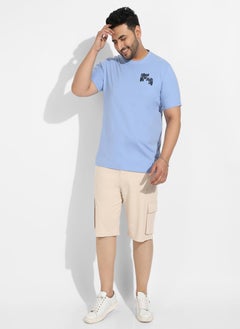 Instafab Plus Men's Pastel Blue Open Mind T-Shirt  - Image 5
