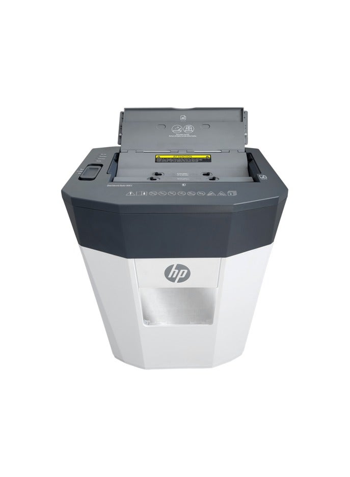 HP آلة تمزيق الورق المكتبي OneShred Auto 80CC، أمان P-4، قطع متقاطع، 80 ورقة، سلة 20 لتر - 2817 - Image 3