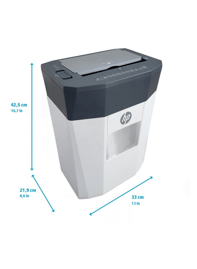 HP آلة تمزيق الورق المكتبي OneShred Auto 80CC، أمان P-4، قطع متقاطع، 80 ورقة، سلة 20 لتر - 2817 - Image 5