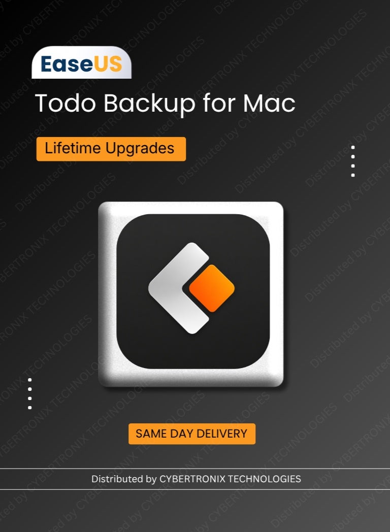 EaseUS Todo Backup for Mac | 1 Device Lifetime | Digital License | SAME DAY DELIVERY