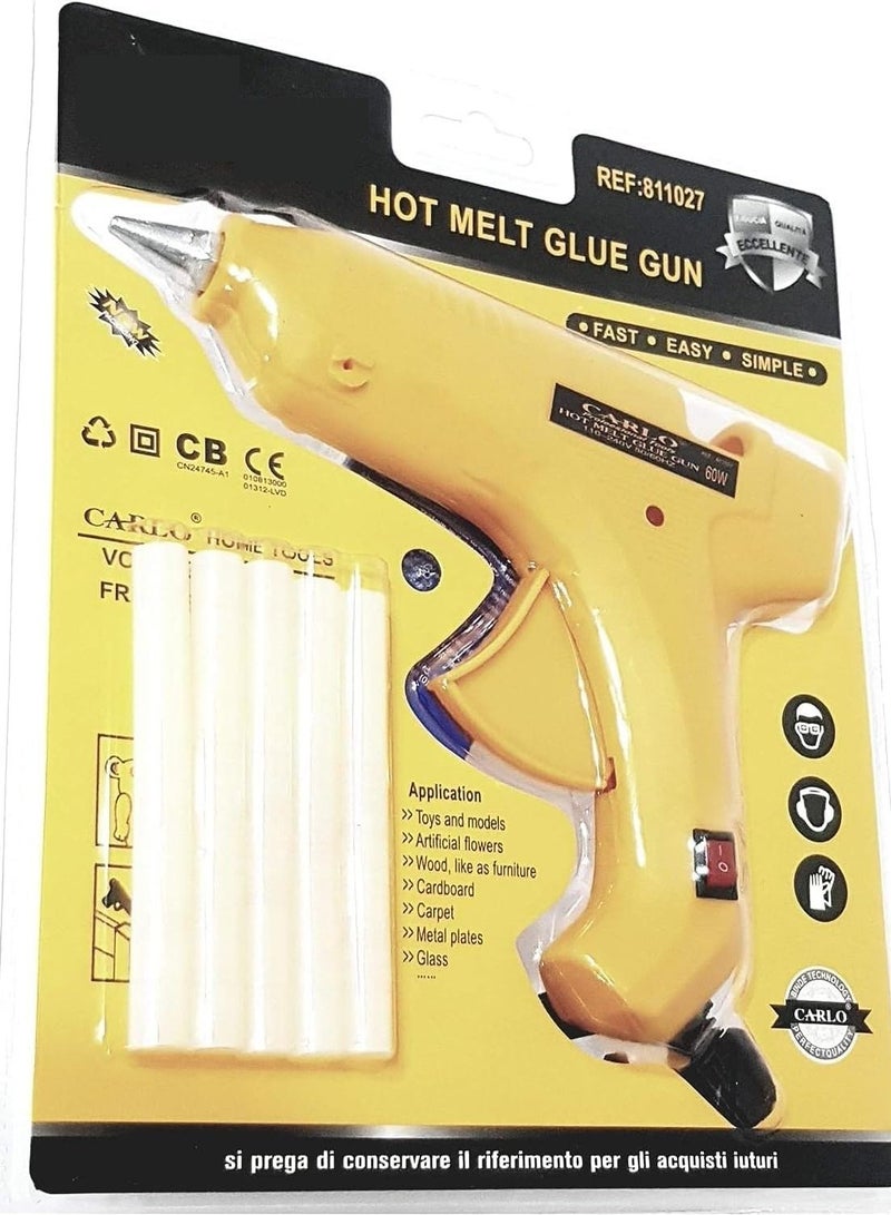 AMM Professional Hot Melt Glue Gun with 5 Pieces Glue Stick - Image 2