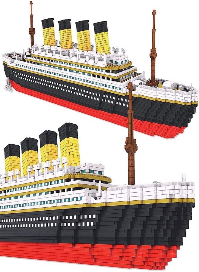 Generic - 3800+ PCS Micro Blocks Titanic Model Building Set, Mini Building Bricks Titanic Toy Ship Block, 3D Puzzle Sets DIY Educational Toys Gift for Adults and Kids Age 8+ - Image 1