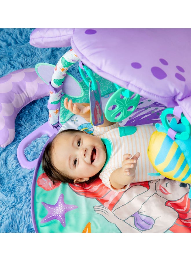 Bright Starts Disney Baby The Little Mermaid Twinkle Trove Light-Up Musical Activity Gym With Tummy Time Pillow - Image 5