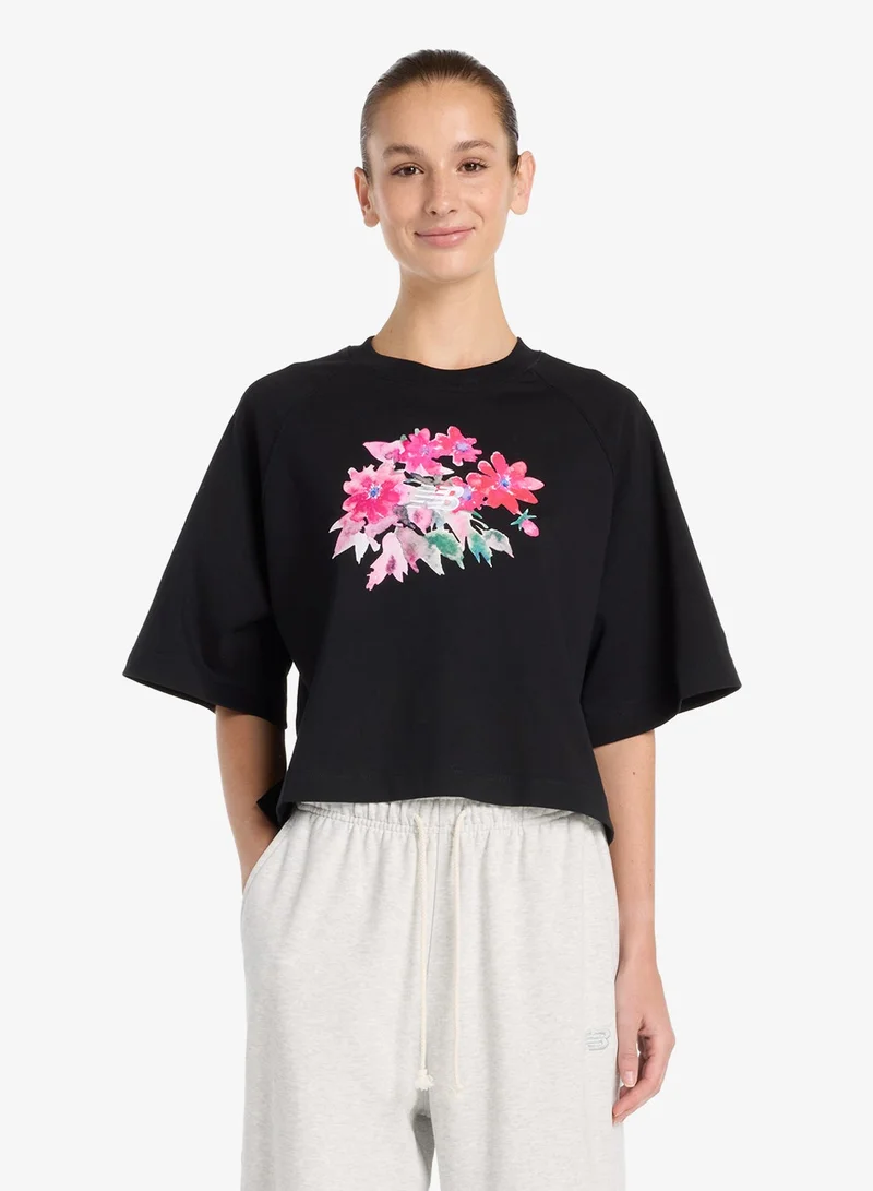 New Balance Watercolor Pink Boxy T-Shirt