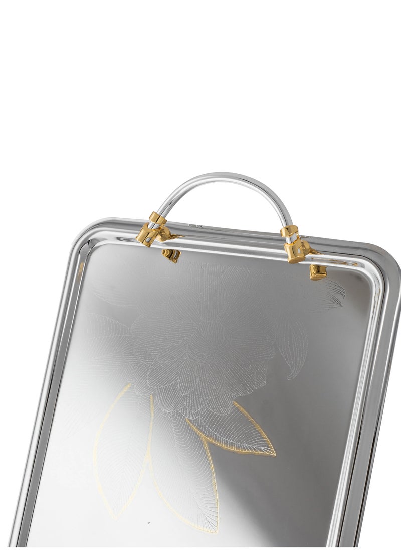 Dania 3 Piece Tray Set Silver&gold 48x34x2 cm  - Image 3