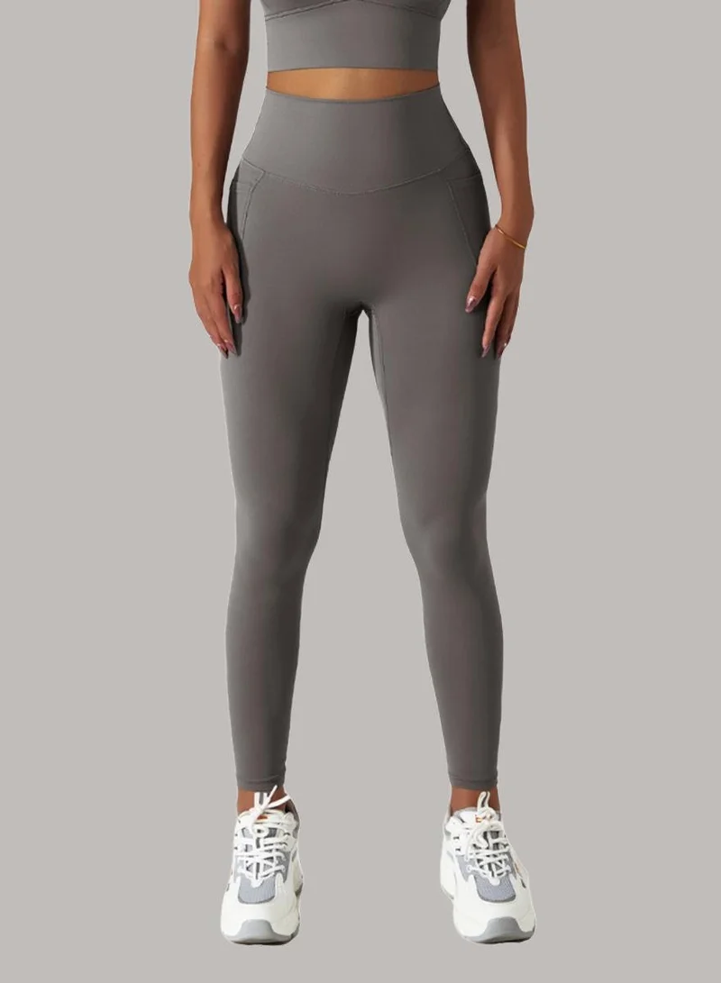 Womens High Waist Contour Workout sport Leggings Yoga Pants Tummy Control Running Pants