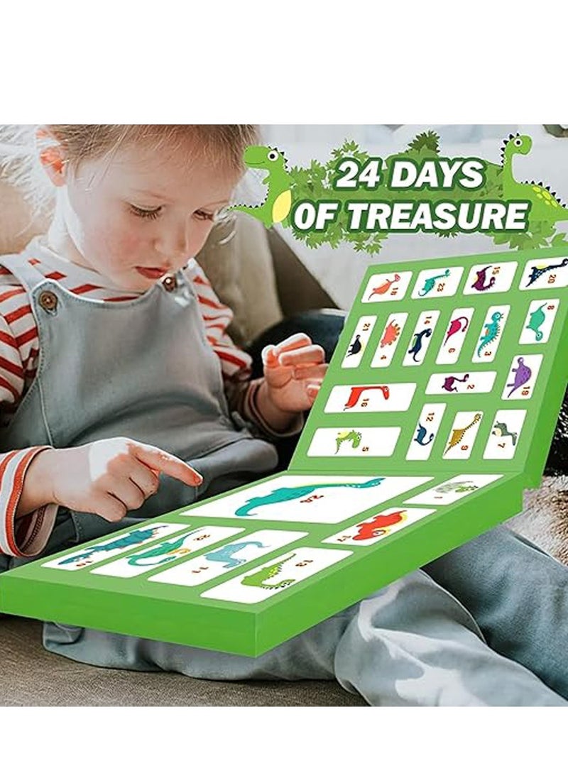 Brain Giggles Dinosaur Advent Calendar 24 Days Dinosaur Figure Christmas Countdown Calendar Advent Calendars Surprise Kids Dinosaur Toys for Boys