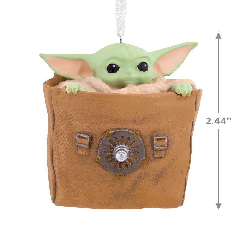 Hallmark Star Wars: The Mandalorian Grogu in Bag Christmas Ornament, May The 4th - Image 4