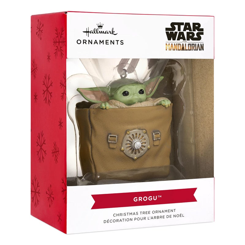 Hallmark Star Wars: The Mandalorian Grogu in Bag Christmas Ornament, May The 4th - Image 3