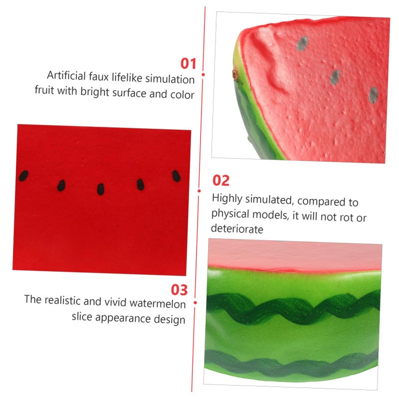 Faux Foam Watermelon Slice Decor For Kitchen Party Photography Props - Image 4