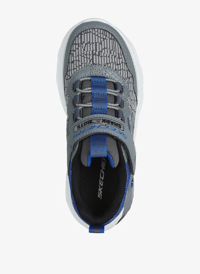 SKECHERS Boys Printed Light-Up Sports Shoes with Hook and Loop Closure - CREATURE LIGHTS
