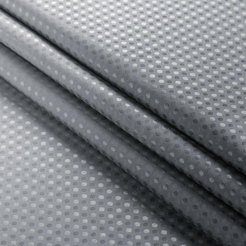 Gibelle Long Shower Curtain 72 x 78  Tall Grey Ombre Shower Curtain for Bathroom  Waffle Weave Fabric Shower Curtain Set with Hooks  Water Repellent  Machine Washable - Image 3