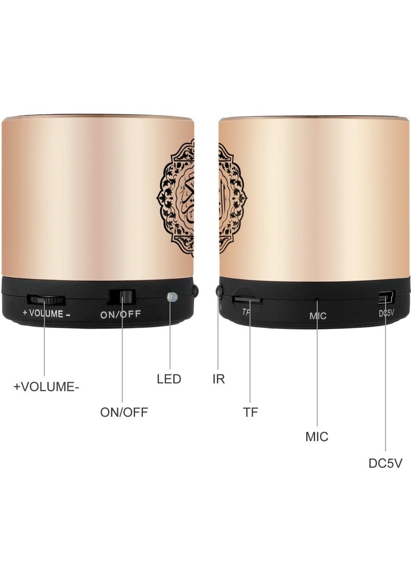 ELTRAZONE Remote Control Speaker Portable Quran Speaker MP3 Player 8GB TF FM Quran Koran Translator USB Rechargeable Speaker, Secure Digital, Micro SD - Image 4