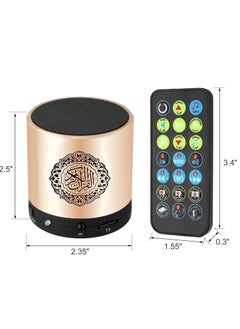 ELTRAZONE Remote Control Speaker Portable Quran Speaker MP3 Player 8GB TF FM Quran Koran Translator USB Rechargeable Speaker, Secure Digital, Micro SD  - Image 5
