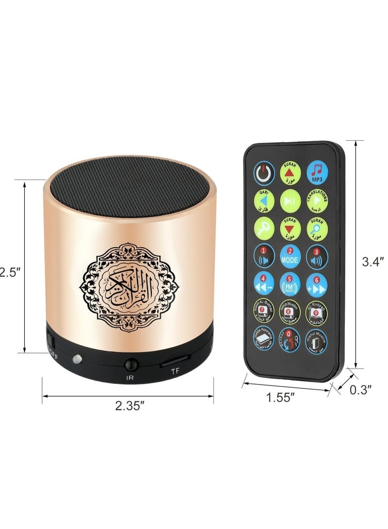 ELTRAZONE Remote Control Speaker Portable Quran Speaker MP3 Player 8GB TF FM Quran Koran Translator USB Rechargeable Speaker, Secure Digital, Micro SD - Image 5