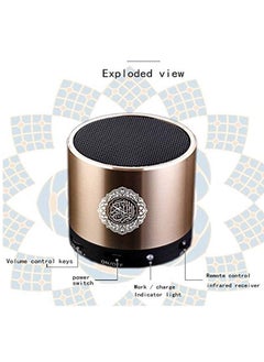 ELTRAZONE Remote Control Speaker Portable Quran Speaker MP3 Player 8GB TF FM Quran Koran Translator USB Rechargeable Speaker, Secure Digital, Micro SD  - Image 3