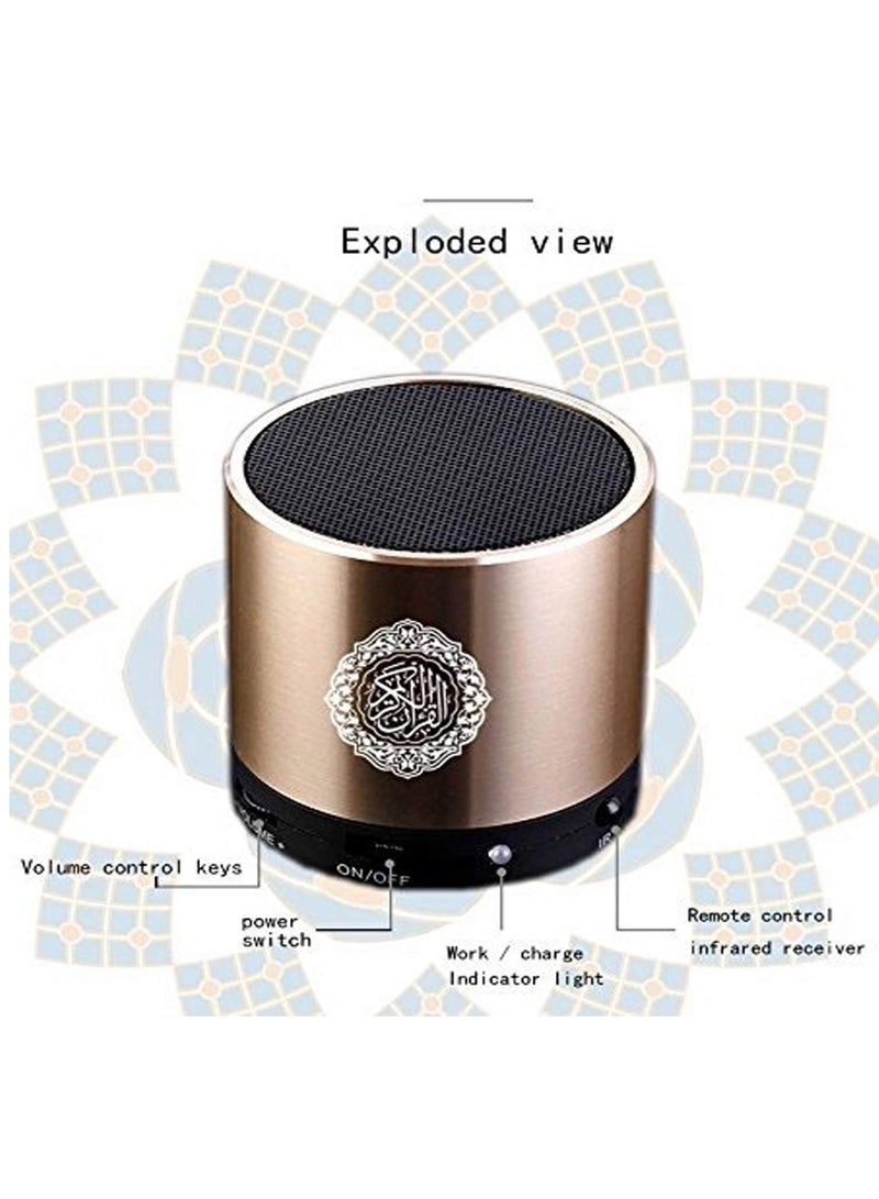 ELTRAZONE Remote Control Speaker Portable Quran Speaker MP3 Player 8GB TF FM Quran Koran Translator USB Rechargeable Speaker, Secure Digital, Micro SD - Image 3