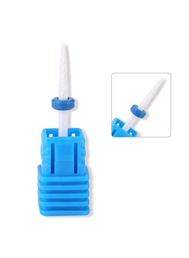 TMISHION Manicure Tool, Premium Ceramic Nail Drills, Nail Drill Bits Smooth Tip Drill Bits Professional Nail Cutters Bits For Acrylic Nails, Safety Cuticle Clean Gel Removal(01# Fire Arrow M) - Image 1