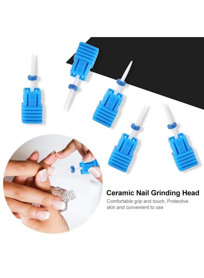 TMISHION Manicure Tool, Premium Ceramic Nail Drills, Nail Drill Bits Smooth Tip Drill Bits Professional Nail Cutters Bits For Acrylic Nails, Safety Cuticle Clean Gel Removal(01# Fire Arrow M) - Image 3