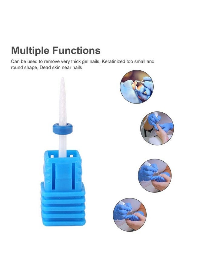 TMISHION Manicure Tool, Premium Ceramic Nail Drills, Nail Drill Bits Smooth Tip Drill Bits Professional Nail Cutters Bits For Acrylic Nails, Safety Cuticle Clean Gel Removal(01# Fire Arrow M) - Image 2