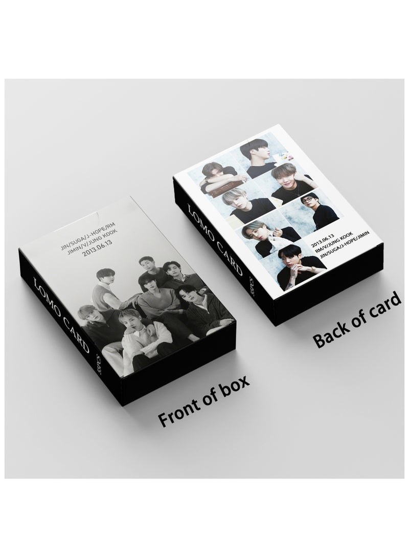 55Pcs Bts Photo Card JIN SUGA J-HOPE RM JIMIN V JUNG KOOK Lomo Card