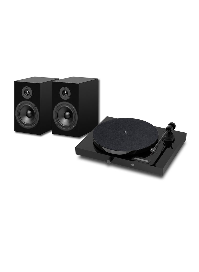 Pro-ject Set Jukebox E1 + Speaker Box 5 UK Int Piano-Black - Image 1