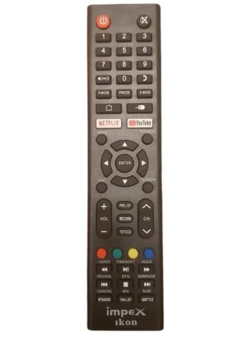 ikon Replacement Remote Control for Ikon LED , LCD , Smart TV With Upgraded Infrared