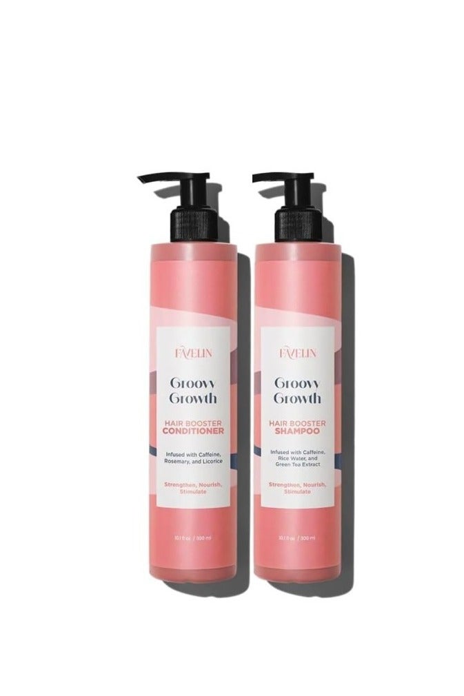ڤاڨلين مجموعة فافيلين جروفي لنمو الشعر | شامبو ٣٠٠ مل وبلسم ٣٠٠ مل - Image 2