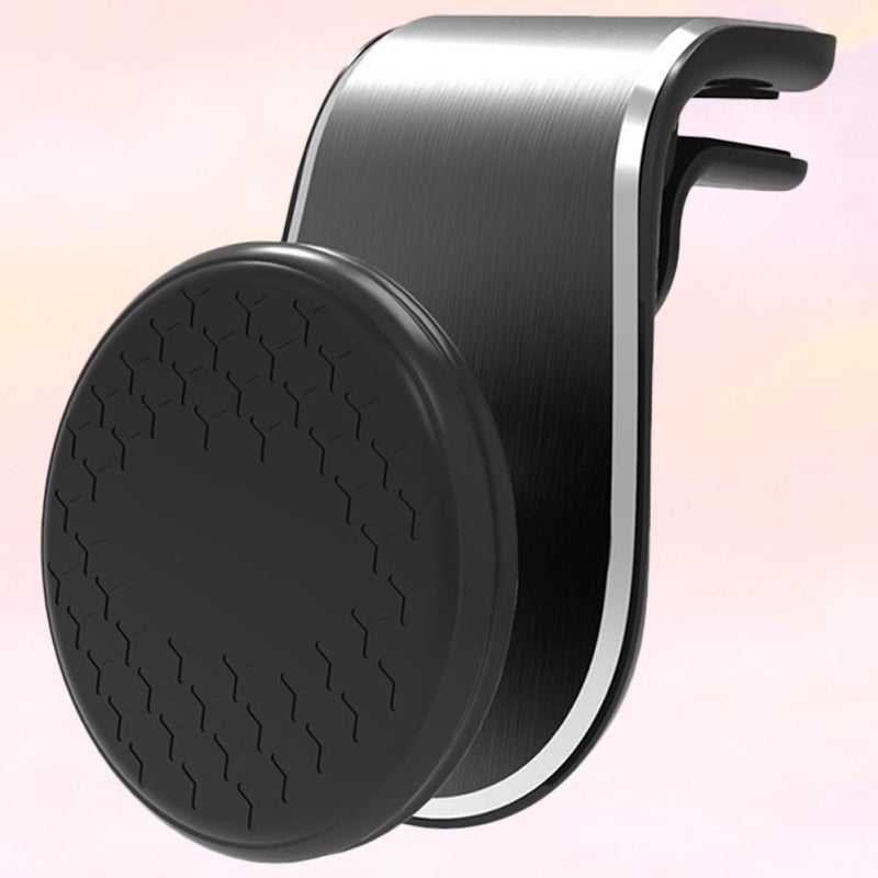 Universal Magnetic Car Phone Holder Air Vent Mount L Shaped Black Stand For Smartphones - Image 4