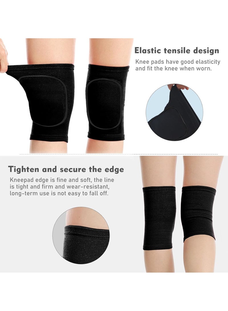 بابونا واقيات ركبة ناعمة وجيدة التهوية من قطعتين، للبالغين والأطفال، واقيات ركبة واقية للكرة الطائرة والرقص وكرة القدم واليوغا وكرة السلة والتزلج - Image 4