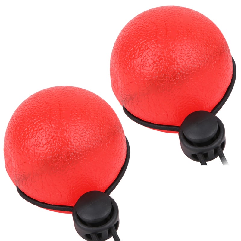 2PCS Silicone Hand Grip Balls for Reduce Pressure Wrist Exercise Massage Recovery ToolsRed 25 Degrees - Image 2