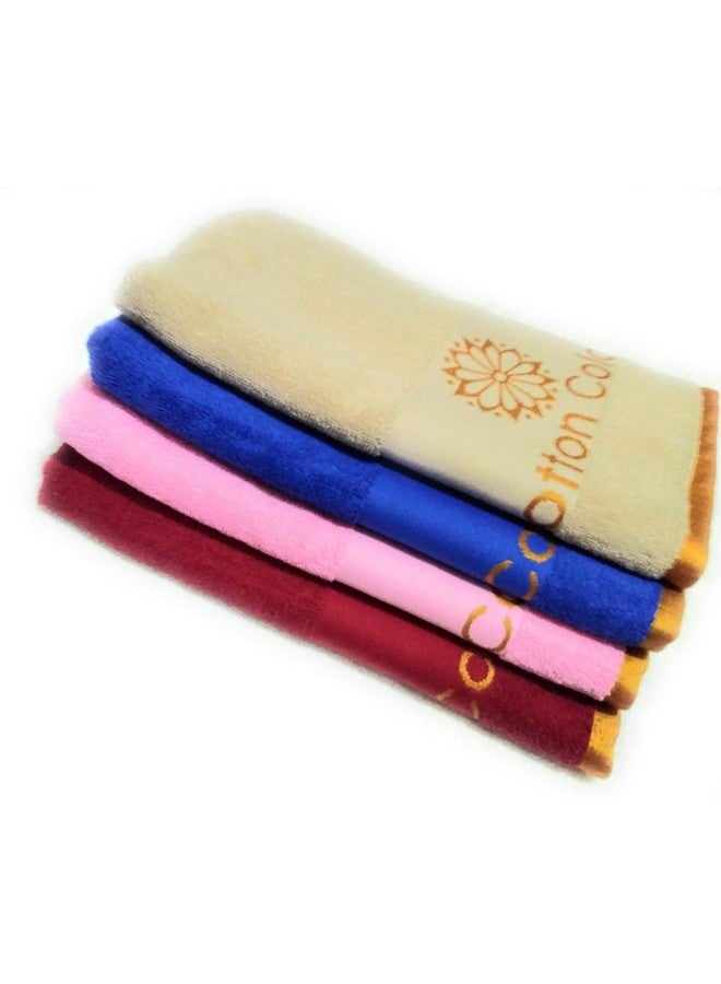 Cotton Colors Baby Bath Towel (Multicolor, Pack of 4) - Image 1