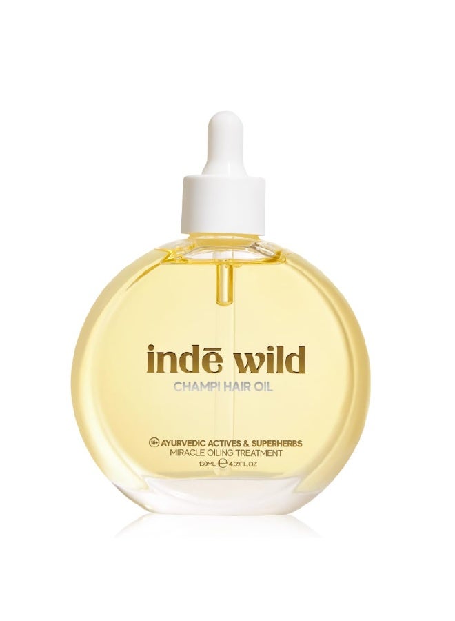 indē wild Champi Hair Oil With Rosemary Oil, Brahmi, Amla, Bhringraj | Ayurvedic, Hair Growth, Controls Dandruff, Hairfall | Soothing Fragrance - Image 1