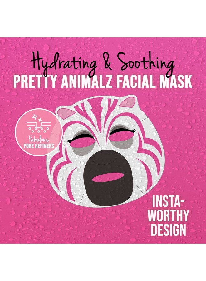 masque Bar Asque Bar Pretty Animalz Facial Sheet Mask Fun And Unique Sheet Masks With Animal Character Prints Hydrating And Soothing Korean Facial Mask Nourishing & Exfoliating Skin Care Pack Of 6 - Image 4