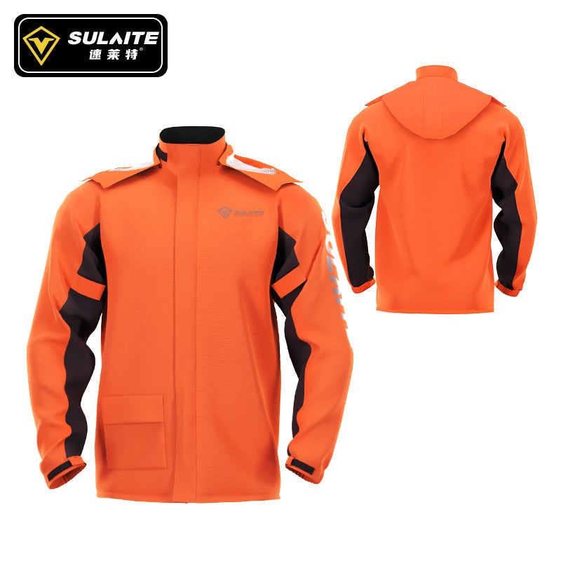 SULAE Motorcycle Rain Suit Waterproof Riding Jacket and Pants Set with Hidden Shoe Covers - Image 3