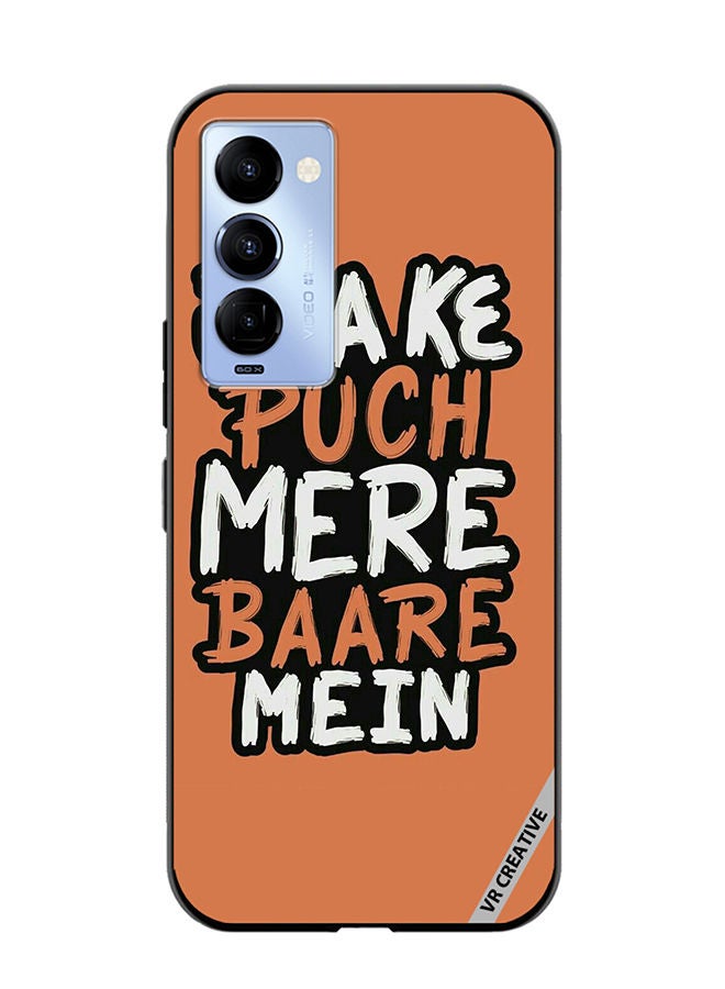 VR CREATIVE Protective Case Cover For Tecno Camon 18/18 P Kaide Mei Design Multicolour - Image 1