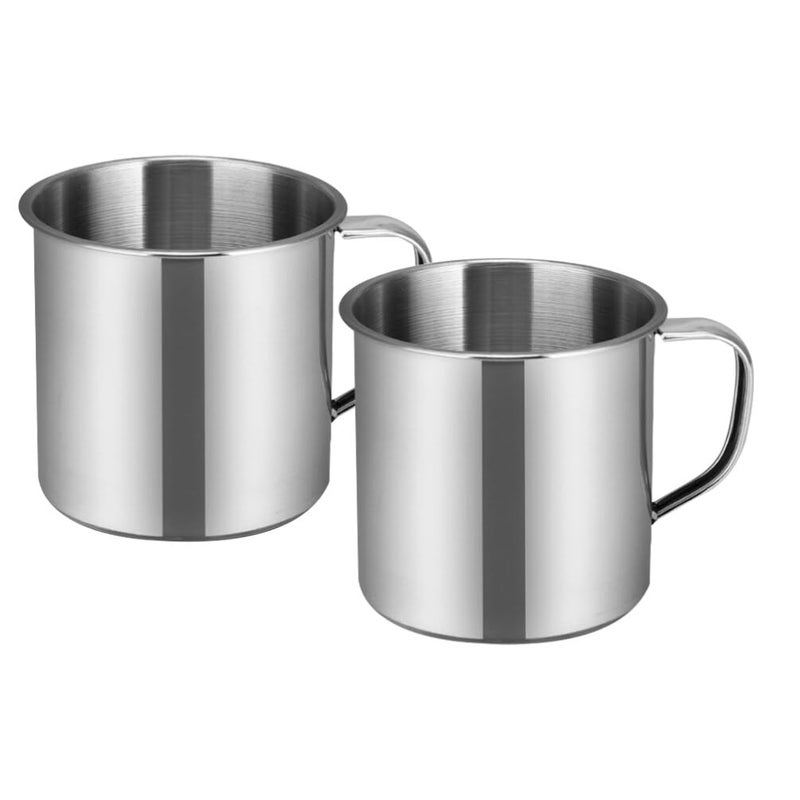 Stainless Steel Kindergarten Drinking Cups 2pcs Unbreakable Water Mugs for School - Image 3