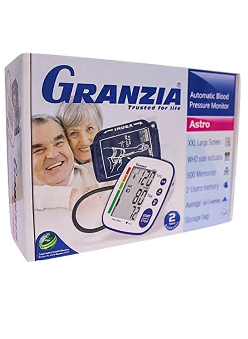  جرانزيا جهاز قياس ضغط الدم استرو أرم من جرانزيا - دقيق وسهل الاستخدام - مناسب للاستخدام اليومي في المنزل - Image 1