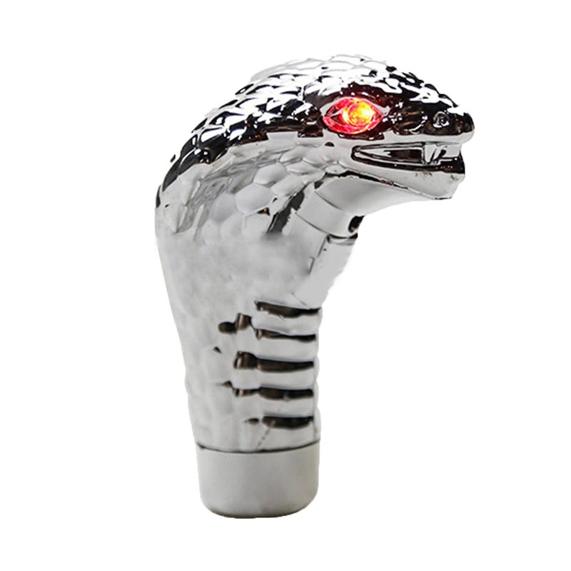 Cobras Snake Car Gearbox Handle With Led Light Gear Shift Knob Stick Car Modification Shift Lever Pomo Palanca Cambio Colour: red light - Image 1