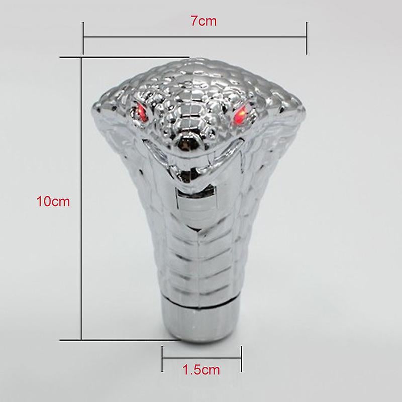 Cobras Snake Car Gearbox Handle With Led Light Gear Shift Knob Stick Car Modification Shift Lever Pomo Palanca Cambio Colour: red light - Image 2